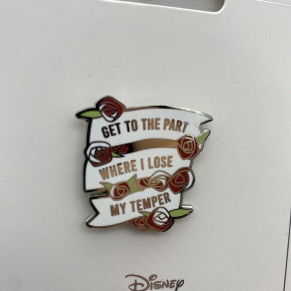 Disney Parks Pin Alice in Wonderland Queen of Heart "Lose My Temper" Roses - Picture 3 of 5